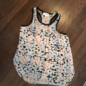 Black multicolored tank